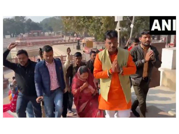 Chandrabhanu Paswan, BJP candidate from Milkipur constituency (Photo/ANI)