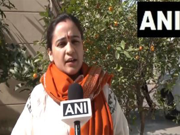 Vice Chairperson of UP Women Commission and BJP Leader, Aparna Bisht Yadav .(Photo/ANI)