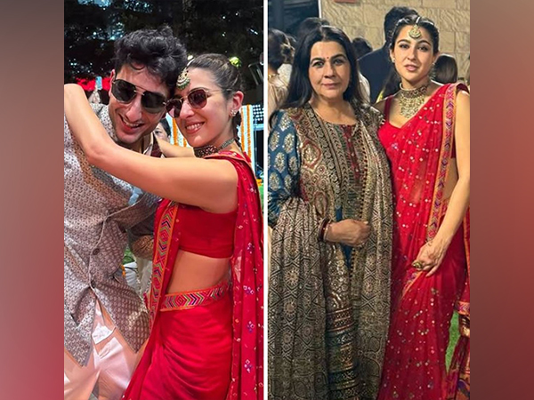Sara Ali Khan with mom Amrita Singh, brother Ibrahim (Image source: Instagram @saraalikhan95)