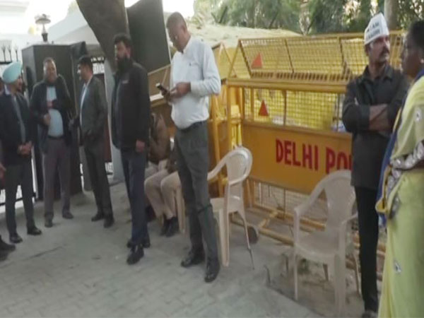 Visuals from AAP convenor Arvind Kejriwal's residence (Photo/ANI) 