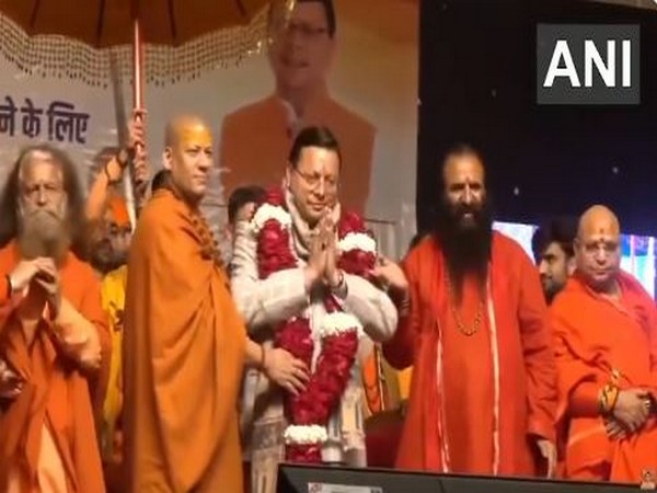 Uttarakhand Chief Minister Pushkar Singh attend 'Samnata Ke Saath Samrasata' program (Photo/ANI)
