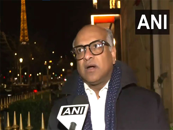 Coumar Ananda discusses AI’s geopolitical significance and global governance during the AI Summit in Paris. (Photo: ANI)