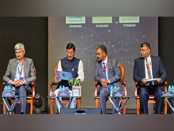 Union Minister Sanjay Seth hands over RMTC for ASTRA BVR, HTT-40 at 15th Aero India International Seminar (Photo/ANI)