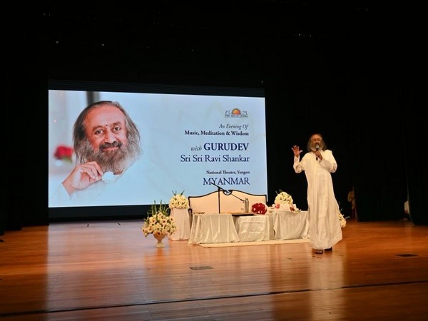 Sri Sri Ravi Shankar in Myanmar (Photo/ Indian Embassy in Yangon)