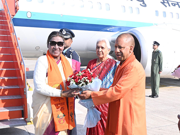 President Droupadi Murmu arrives at Prayagraj for Mahakumbh Mela. (Photo/X@rashtrapatibhvn)