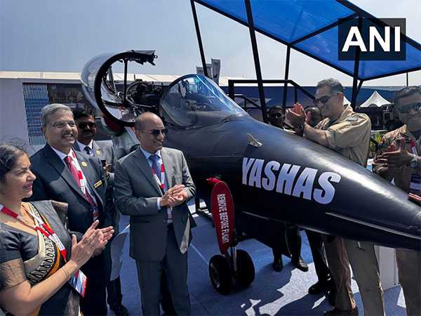 HAL’s upgraded Hindustan Jet Trainer-36 unveiled as ‘Yashas’ (Photo/ANI)