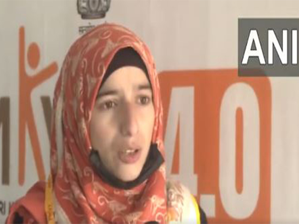Mehwish, a resident of Srinagar, who gained training under PMKVY (Photo/ANI)