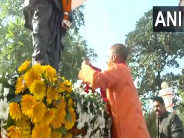 UP CM Adityanath pays tribute to Pandit Deendayal Upadhyay on his death anniversary (Photo/ANI)