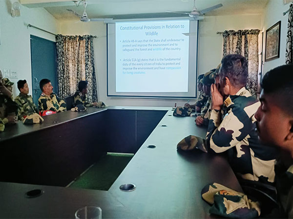 BSF personnel attend a workshop on wildlife crimes and conservation at Kilapara (Dalu). (Photo/@Department of Forest)