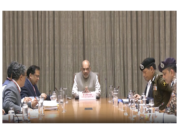 Union Home Minister Amit Shah holds meeting with security forces (Photo/ANI)