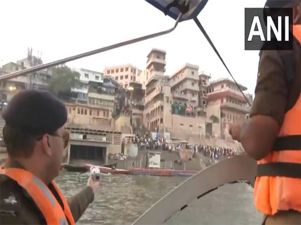 Police deploy drone to inspect security at Mahakumbh. (Photo/ANI)