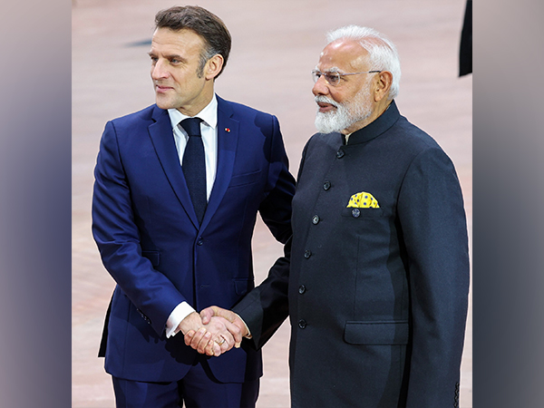 PM Narendra Modi with French President Emmanuel Macron at AI Action Summit in Paris on Tuesday (Photo/ANI)