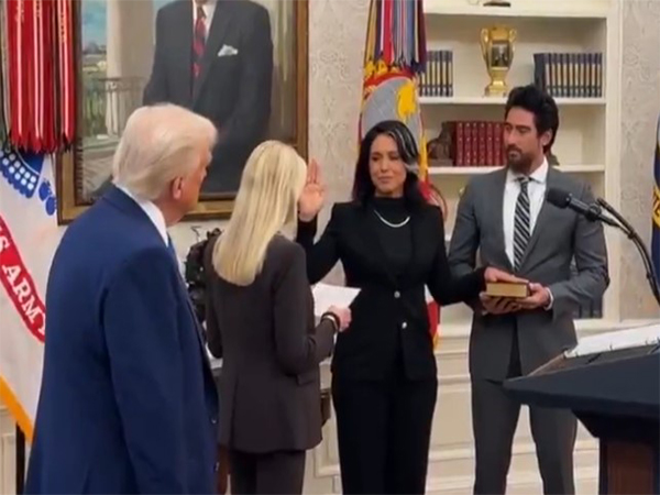 Tulsi Gabbard sworn-in as Director of National Intelligence (Image Credit: X/@TheWhiteHouse)
