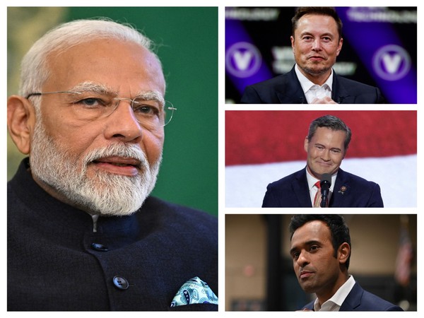 PM Modi, Elon Musk, US NSA Mike Waltz and Vivek Ramaswamy (File Photos/Reuters)