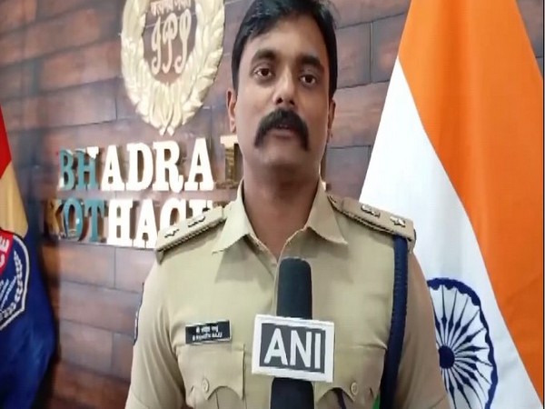 Superintendent of Police of Bhadradri Kothagudem district, B Rohit Raju (Photo/ANI)
