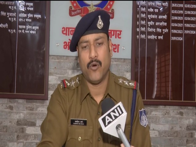 MP Nagar police station in-charge, Jaihind Sharma  (Photo/ANI)