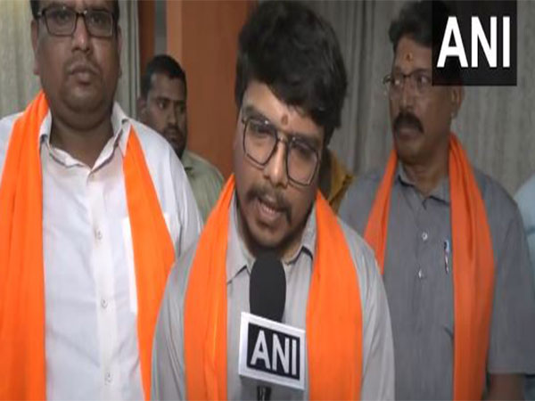 Akhil, Hyderabad Bajrang Dal convenor (Photo/ANI)