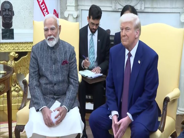 Prime Minister Narendra Modi with US President Donald Trump (Photo/ANI/DD)
