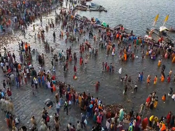 Drone visuals from Triveni Sangam (Photo/ANI) 