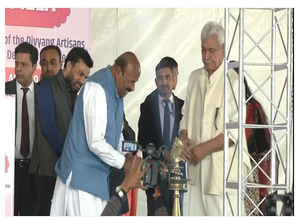 Union Minister for Social Justice and Empowerment Virendra Kumar inaugurated ‘Divya Kala Mela 2025’ at Gulshan Ground, Jammu (Photo/ANI)