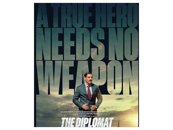 Poster of John Abraham's film The Diplomat (Image source: X/@TheJohnAbraham)