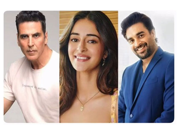 Akshay Kumar, Ananya Panday,  R Madhavan (Image source: Instagram/ @taranadarsh)