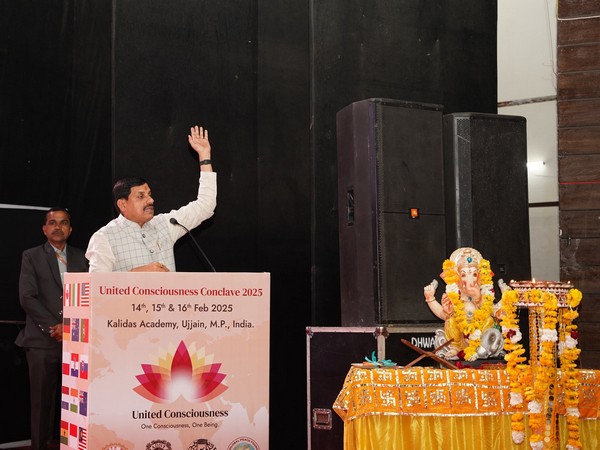 MP CM Mohan Yadav addressing at United Consciousness Conclave-2025 (Photo/X @DrMohanYadav51)