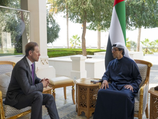 Mansour bin Zayed receives First Deputy Prime Minister of Russian Federation (Photo/WAM)