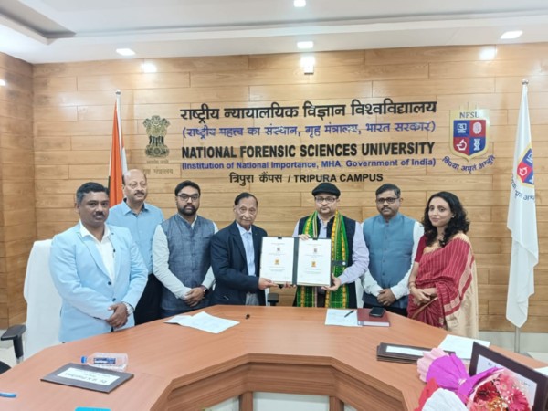 NFSU Tripura and NLU Agartala forge partnership to strengthen interdisciplinary education (Photo/NFSU)