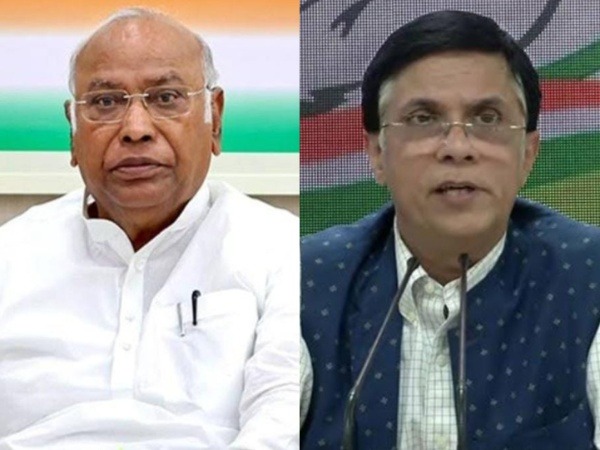 Congress President Mallikarjun Kharge and Congress spokesperson Pawan Khera. (File Photo)