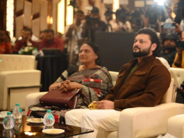 Anubhav Mohanty at the launch of his biography in Bhubaneswar.(Photo/ANI)