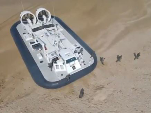 Visuals of Military exercise Jal-Thal-Raksha 2025 (Photo/ANI)