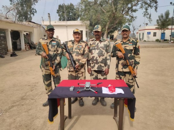  BSF seizes drone, narcotics at Ferozepur, Amritsar border area (Photo/ANI)
