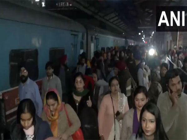Visuals from platform number 14 - one of the platforms at New Delhi Railway Station, where a stampede broke (Photo/ANI)