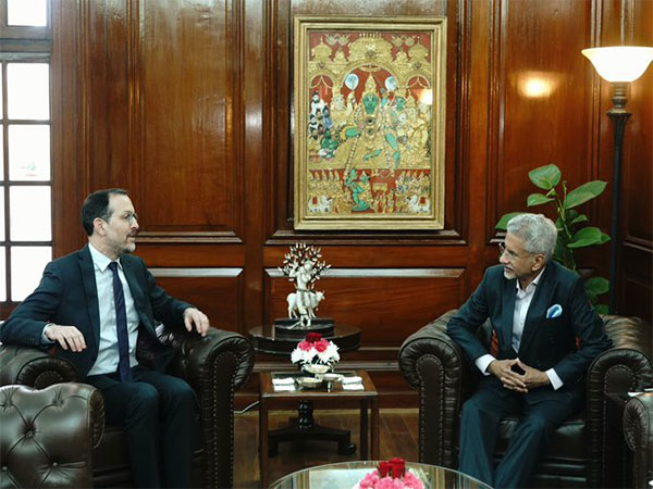 External Affairs Minister S Jaishankar with Ambassador of the Dominican Republic to India, David Puig (Image: X@DrSJaishankar)