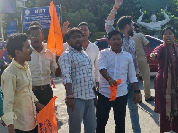 ABVP stages protest over death of Napali student (Photo/X@ABVPVoice) 