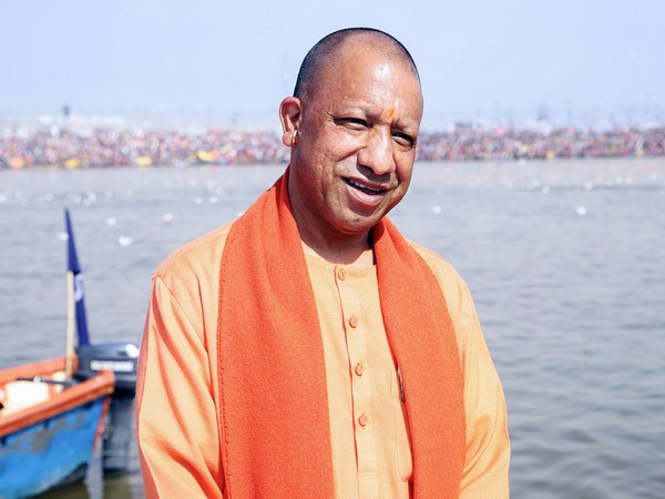 Uttar Pradesh Chief Minister Yogi Adityanath at Sangam in Prayagraj (File Photo/ANI)
