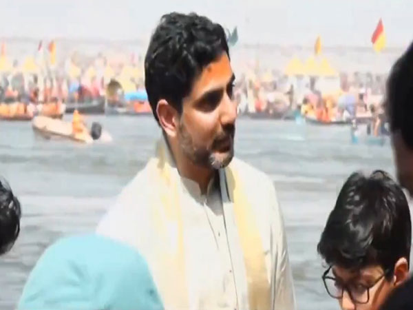 Andhra Pradesh minister Nara Lokesh visits Mahakumbh 2025 with family