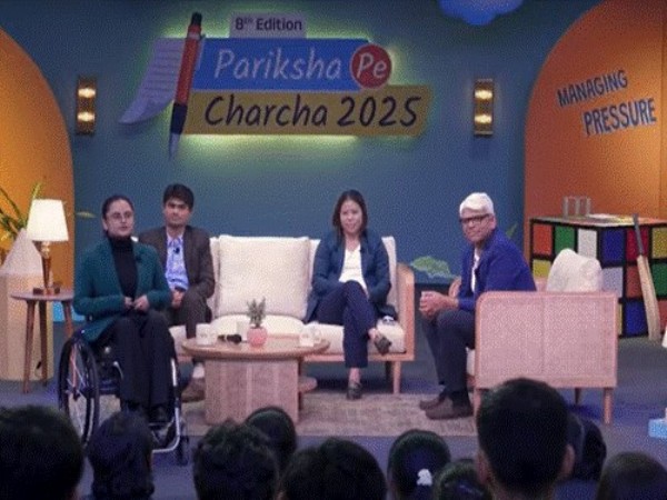 Mary Kom, Avani Lekhara, and Suhas Yathiraj discuss resilience and goal setting in Pariksha Pe Charcha (Photo/PIB))