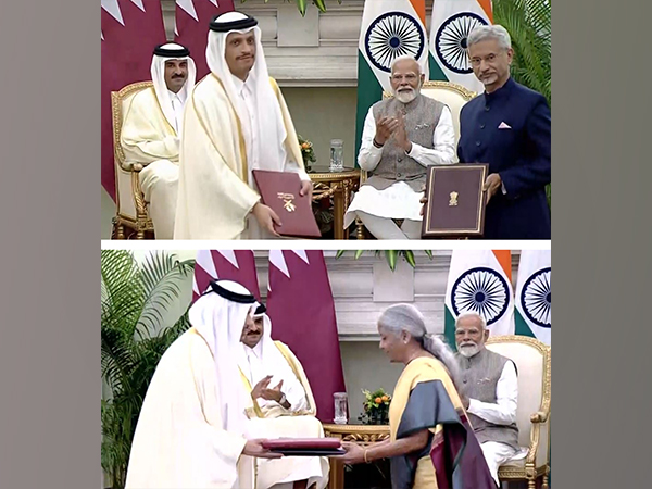 Exchange of MoUs between India and Qatar (Photo/ANI)