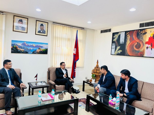 Ambassador of Nepal meeting representatives of KIIT (Photo/ X@EONIndia)