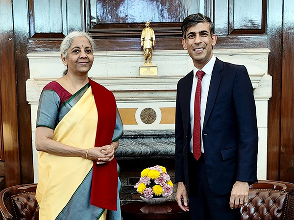 Union Finance Minister Nirmala Sitharaman with Rishi Sunak (Photo/Finance Ministry)
