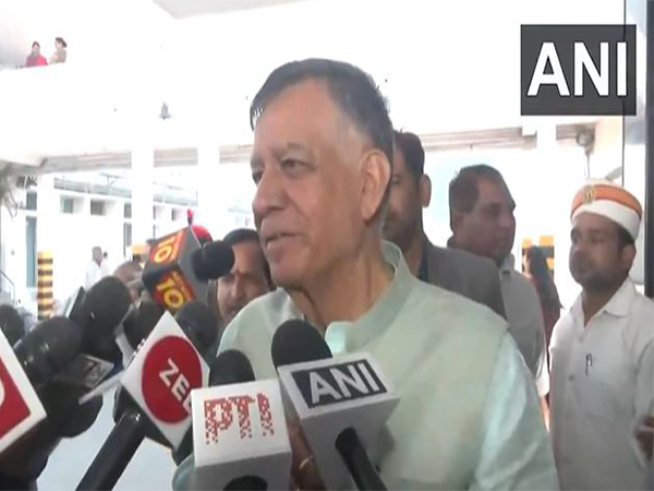 Uttar Pradesh Vidhan Sabha Speaker Satish Mahana (Photo/ANI)