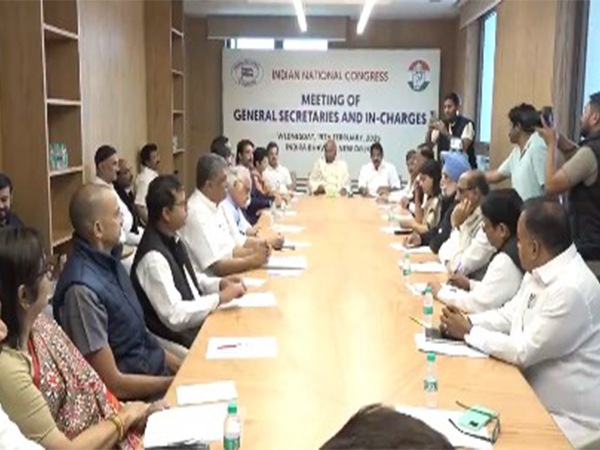 Congress' General Secretary and in-charges meet at Indira Bhawan (Photo/X @INCIndia)