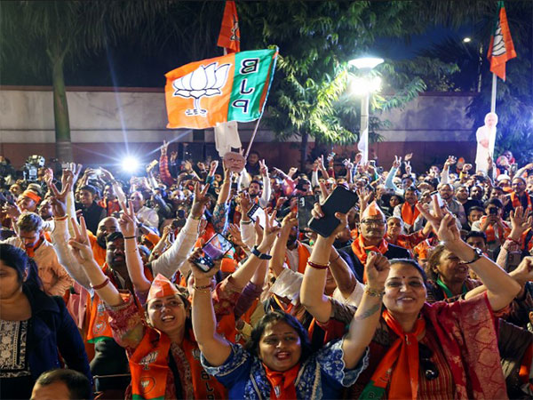 BJP cadre celebrating win in Delhi elections ( File Photo/ANI)