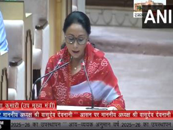 Deputy Chief Minister and Finance Minister Diya Kumari  (Photo/ANI)