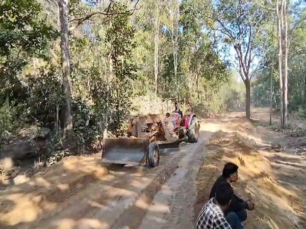 Due to Naxal menace, the road was not completed in the area, and people remained deprived of benefits of government schemes. (Photo/ANI)