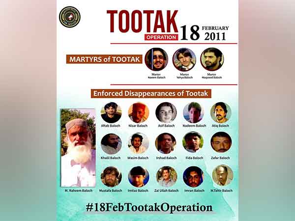 Enforced disappearences in Tootak (Image: X@TBPEnglish)