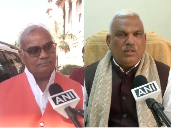 Rajasthan Ministers Jawahar Singh Bedham (L) and Madan Dilawar (R) (Photo/ANI)