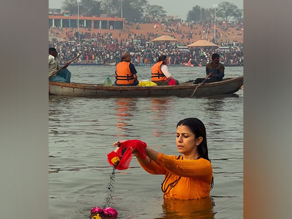 Nimrat Kaur in Mahakumbh Mela (Image source: Instagram/@nimratofficial)